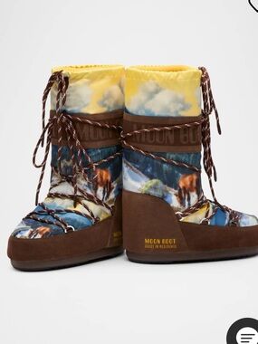 Moon boot knee high snow boots. US 5-7